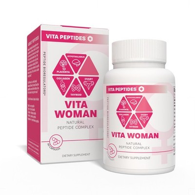 Vita Woman   Natural Peptide Bioregulator Complex 30 & 60 Capsules-Free Shipping
