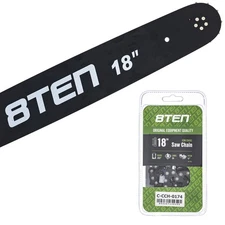 8TEN 18" Chainsaw Guide Bar & Chain .050 3/8 66DL for Stihl 039 024 036 33RS366E