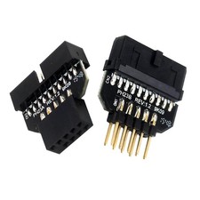 2 PCS USB 2.0 9Pin To USB 3.0 20Pin Header Adapter Motherboard Connector PC