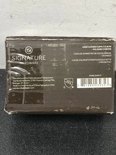 Signature Hardware 417823 Shower Supply Elbow for Hand Showers - Chrome - Picture 2 of 2