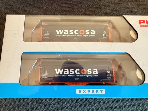 Piko 58396 2er Set Shimmns Schiebeplanenwagen Wascosa, SBB, Ep. VI  | Condition: Usato