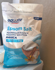 Equate Epsom Salts Magnesium Sulfate with Arnica Fragrance Free Unscented 48 oz
