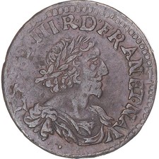 [#1045317] Coin, France, Louis XIII, Double tournois, buste laurée et drapé, Dou