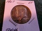 1 - 1967 Kennedy 40% Silver Half Dollar EF