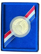 1986-S Statue of Liberty Commemorative Proof Half Dollar – With Box & COA