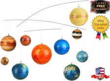 3D Solar System Mobile Hanging Planets Solar System Decor Education... Fast Ship