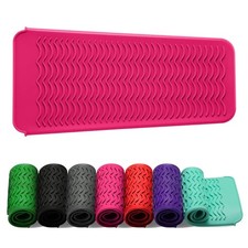 Heat Resistant Silicone Pouch for Flat Iron Curling Iron Hot Hair Tools Hot Pink