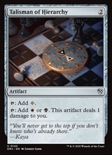 🧙Talisman Of Hierarchy U 0142 DRC Aetherdrift Commander MTG