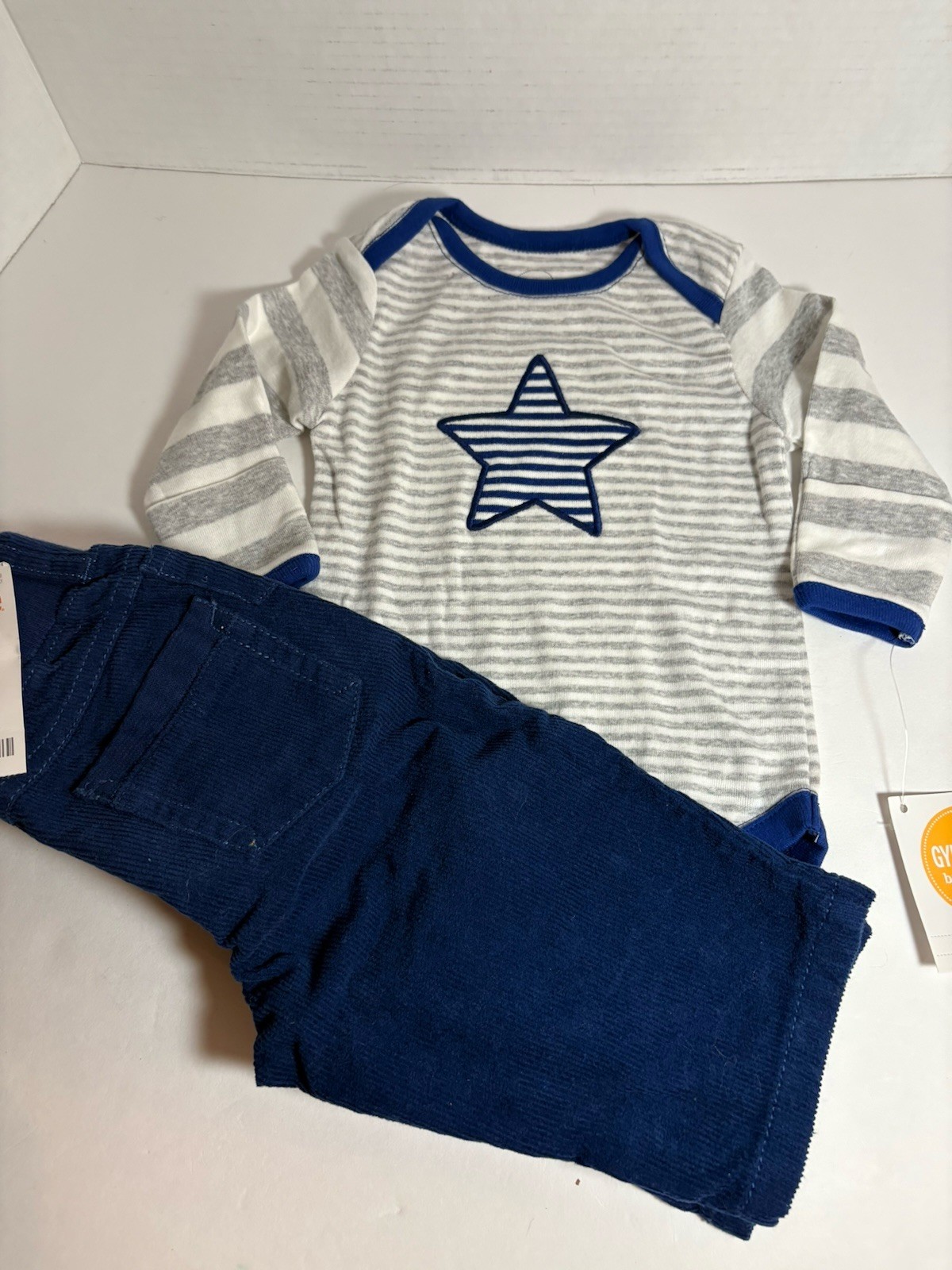 NWT Gymboree Boy Sz3-6M JOLLY MOOSE & Blue Stars Stripes 10 Pc Lot Gift Bin READ image 10