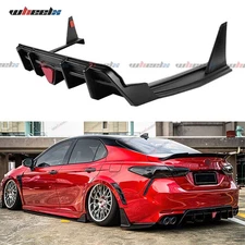 For Toyota Camry SE XSE 2018-2023 Yofer V2 Rear Bumper Diffuser + Corner Aprons