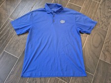 Nike University of Florida Gators Polo Shirt Men's Xlarge Blue Short Sleeve