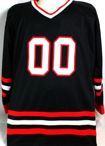 Camiseta deportiva estilo hockey negra autografiada Chevy Chase - Beckett con auténtica - Imagen 9 de 9