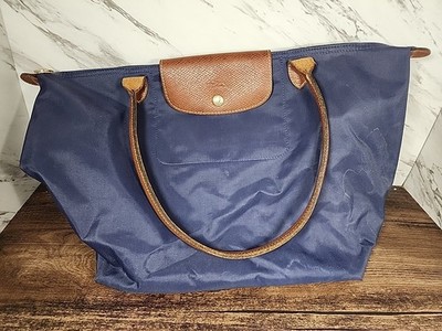 ☆~Longchamp Womens Bag Le Pliage Shopping Depose Leather Strap