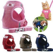 Cat Dog Pet Harness Adjustable Control Vest Dogs Reflective XL Leash