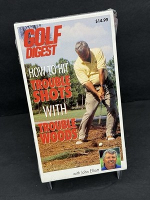 Golf Digest How to Hit Trouble Shots with Trouble Woods (VHS, 1998) John Elliott