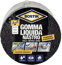 Bostik Gomma Liquida Nastro 5Mt, Nero, ‎7.7 X 12.2 X 12.2 Cm 960 Grammi