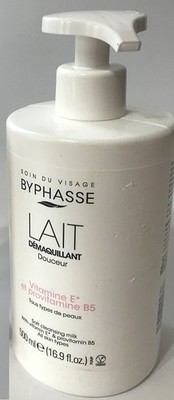BYPHASSE VISAGE LAIT VITAMIN E & PRO VITAMIN B5, CLEANSING MILK, 16.9oz, SALE!!!