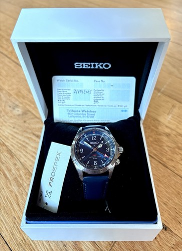 Seiko Prospex Alpinist Automatic GMT SPB377J1 Blue Dial A+++