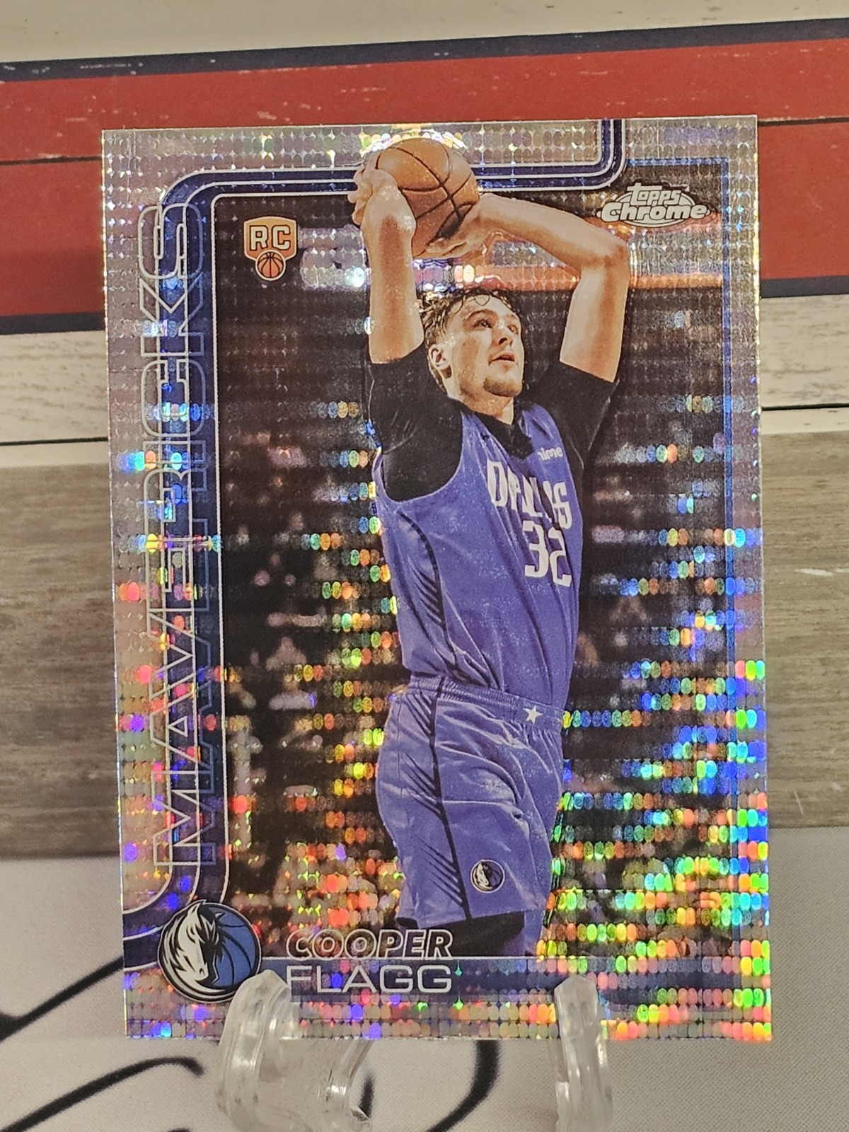 2025-26 Topps Chrome 251 Cooper Flagg Pulsar Refractor RC