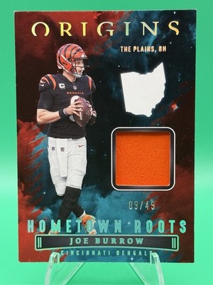 2022 Panini Origins #HR-JBU Joe Burrow Hometown Roots Patch /49