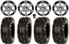 ITP SS212 14" Wheels Machined 30" Rip Saw Tires Suzuki KingQuad
