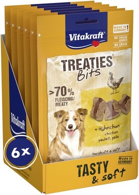 Treaties Bits, Hundeleckerli, weicher Hundesnack gefüllt mit Hühnchen, Hunde ...