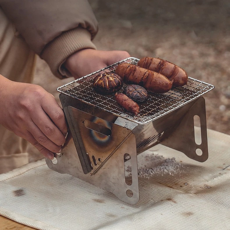 Portable BBQ Barbecue Grill Folding Mini Stove For Outdoor Cooking Camping