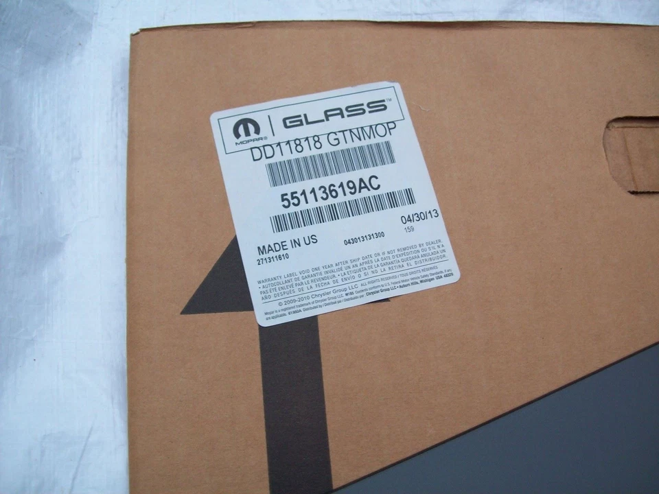 Fits Jeep Grand Cherokee Drop Window Glass Rear Left 55113619AC 2012-2017 - Image 2 of 2