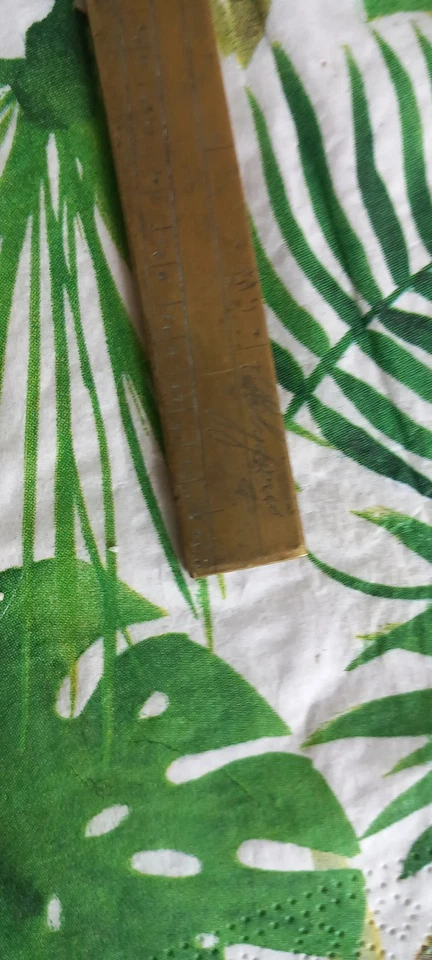 PIED DE ROY? REGLE DE PROPORTION EN LAITON XVIIIème ? - Photo 4/4