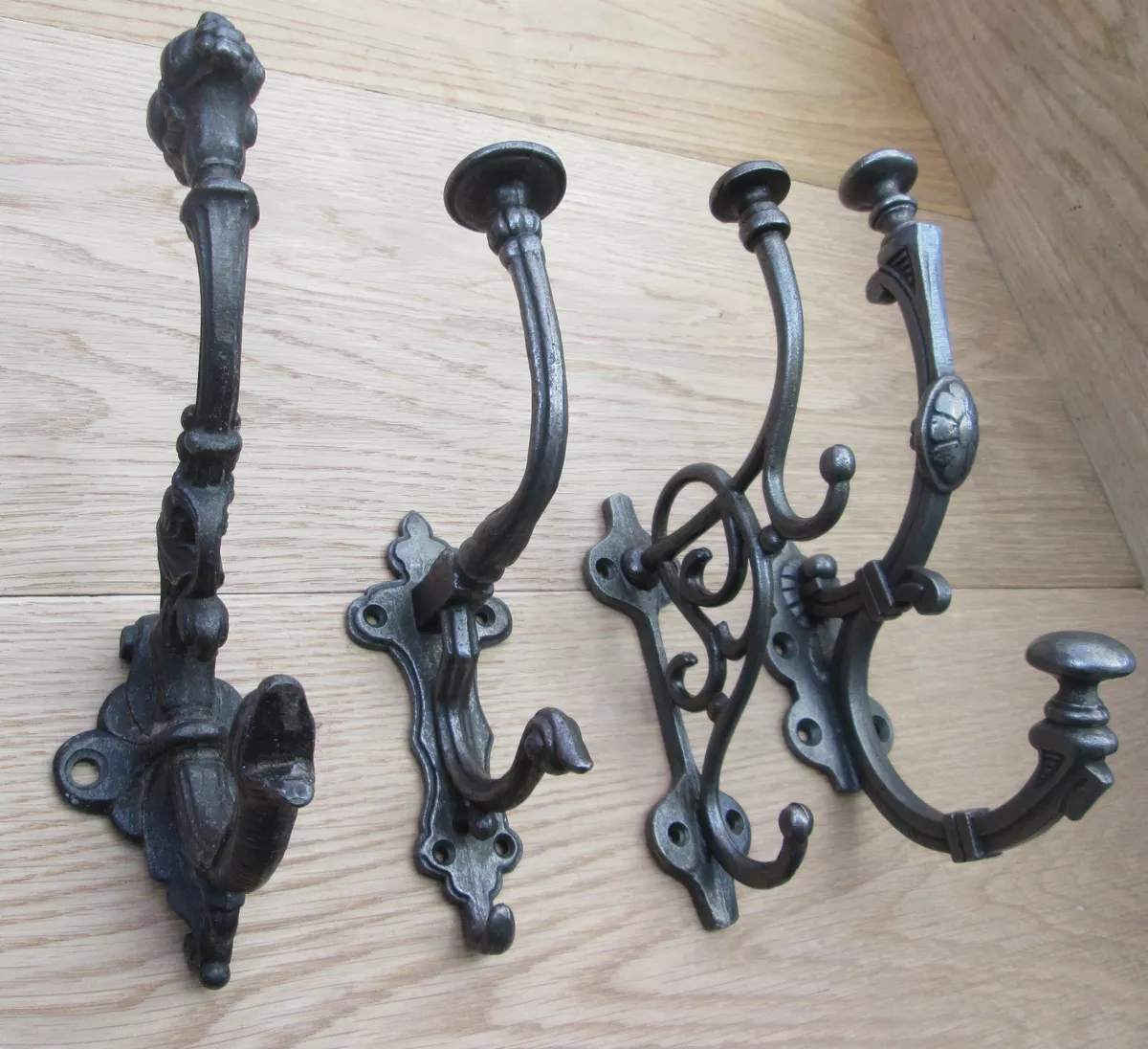 Cast iron Vintage Antique aged Style Hat and Coat Hook reclaimed  reproduction
