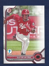 1ST EDITION 2022 Bowman Draft Paper Base BD-80 Elly De La Cruz Reds .99 SH L108
