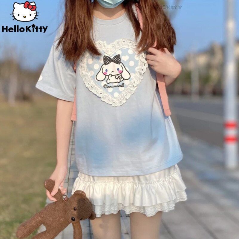 t-shirt y2k in 2023  Hello kitty t shirt, Cute tshirt designs