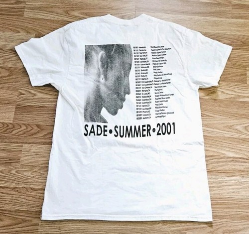 Camiseta De Colección Bootleg Sade SADE Lovers Rock 2001 Gira de Conciertos Doble Cara L - Imagen 7 de 9