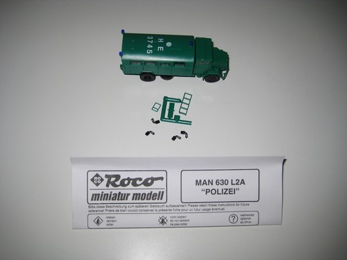 Roco H0 1659 - Camión de policía MAN 630 L2A - Foto 4 di 12