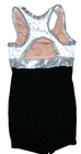 Weissman Balera Biketard Unitard Bodysuit Velvet Sequin New Girl XS 2 3 Slim — photo 2