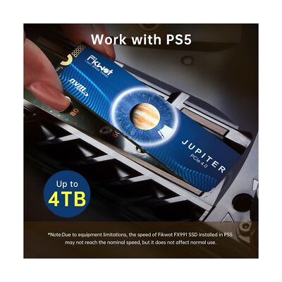 FX991 M.2 SSD 4TB NVMe SSD M2 2280 PCIe Gen 4x4, Read Up to 7300MB