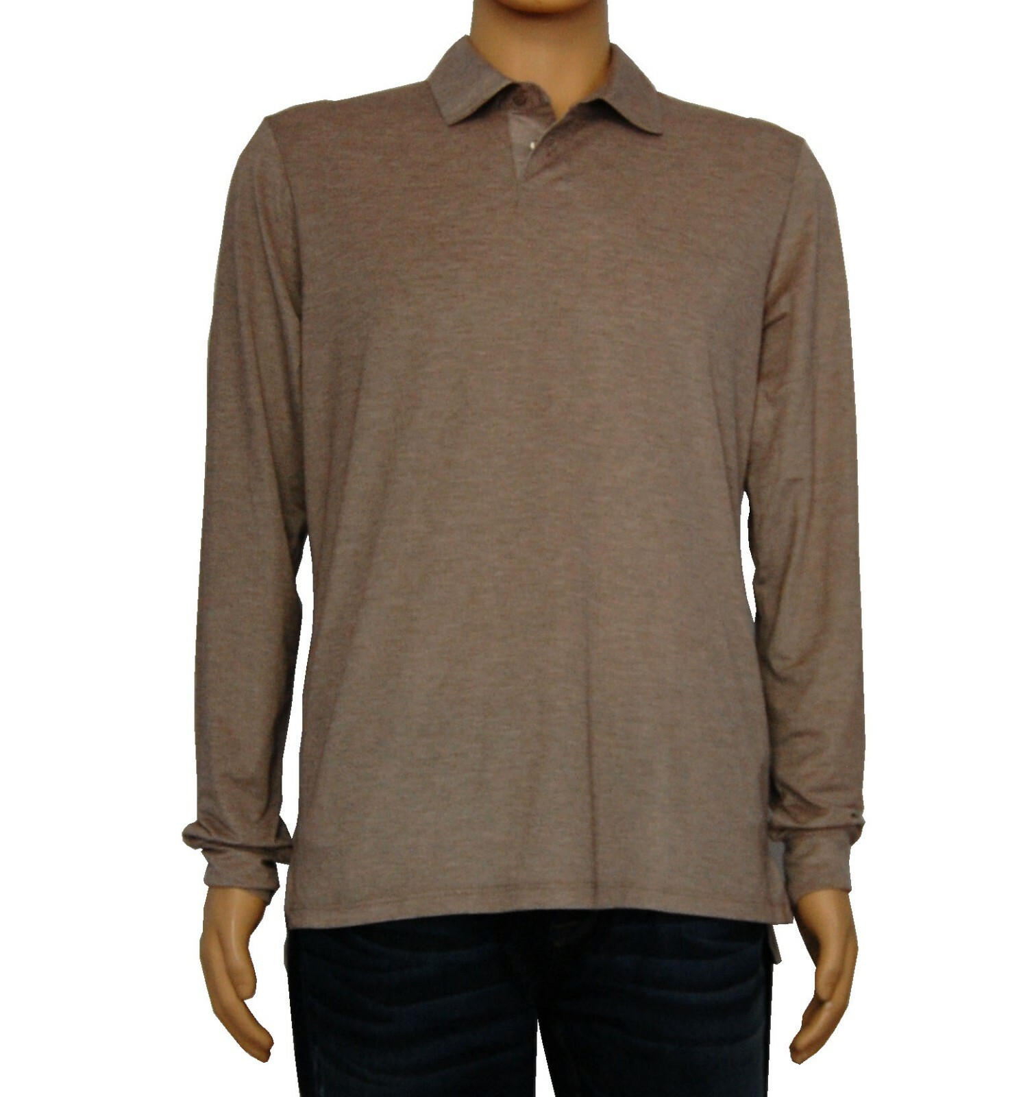 Мужские рубашки поло с длинным рукавом Nero Perla