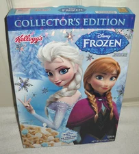 #10786 Kellogg's 2015 Disney Frozen Collector's Edition Cereal Full Box