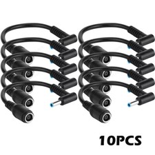 10X DC Power Adapter Cable Charger TIP Converter Blue For HP Dell 7.4mm To 4.5mm
