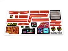 Stickers for KENNER M.A.S.K RHINO stickers with Grill, under horn & internal!!!!