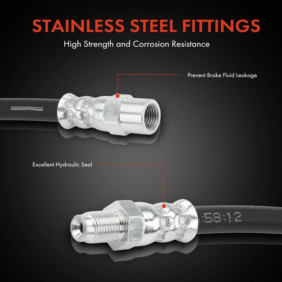 Manguera hidráulica de freno delantero izquierdo o derecho para Volvo 740 780 850 940 960 S70 V70 Foto 4 de 4