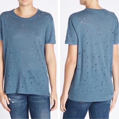 IRO Distressed Clay Tee Linen Lavender Tee Size XS NWTs