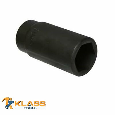 34 mm. x  1/2'' Drive, Deep 6 Point Deep Spindle Axle Nut Socket