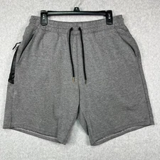 Member’s Mark Shorts Men’s Large Gray Athletic Gym Workout Drawstring