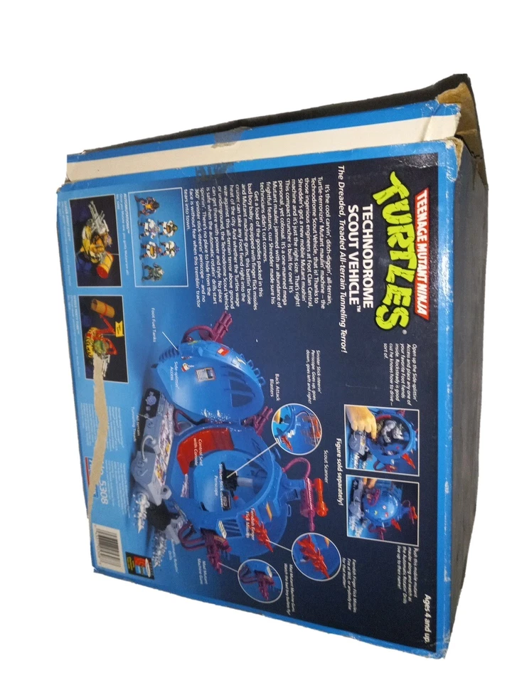 Playmates Teenage Mutant Ninja Turtles Technodrome Scout Vehicle 1993 incompleto Foto 3 de 4