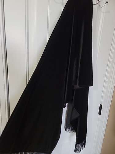STUDIO 1940 Womens Size 14/16 BLACK Velvet OPEN Jacket - Picture 9 of 9