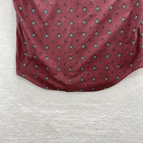 1990er Woolrich Flanellhemd Herren großes Aztekenmuster Ärmel Button Down - Bild 13 von 23