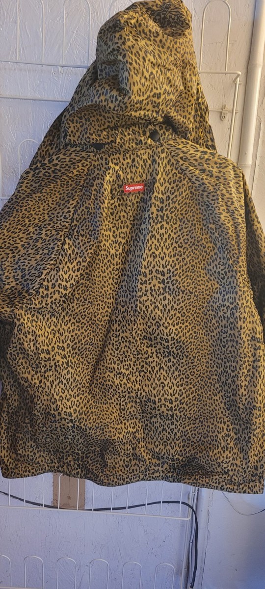 Supreme Barbour Spey Waxed Cotton Field Jacket Leopard new w tags