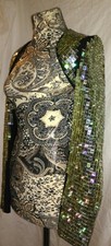 Maison Margiela (1) Women Cd Embellished Cropped Jacket - Size Uk 10 Italy 42