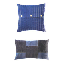 IKEA FESTHOLMEN Kissenbezug 50x50 cm 40x65 cm Terrasse Balkon blau weiß Außen